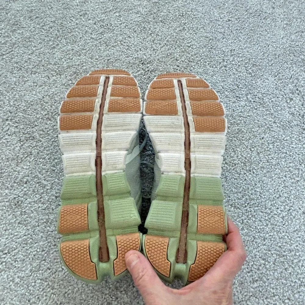 On CloudTec Running Shoes Womens 6.5 Green Mesh‎ Swiss Engineering Sneakers